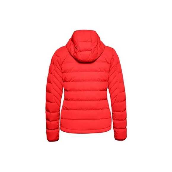 Under Armour Womens Watermelon Red Duck Down Jacket 700 Fill Power Water Repelle - Picture 2 of 2